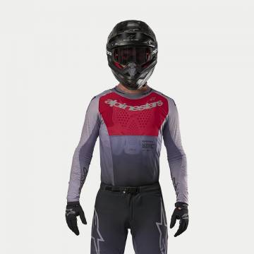 ALPINESTARS Supertech Dade Jersey | grau rot | 3763324-1396 Größe M