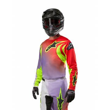 ALPINESTARS Fluid Lucent Jersey | White Neon Red Yellow Fluo | 3763724-2029 Größe M