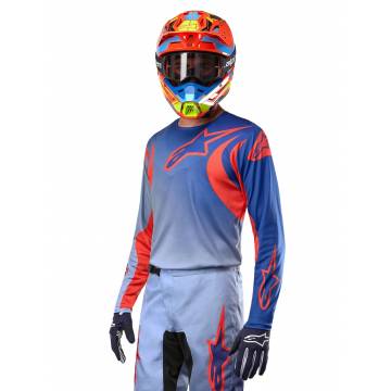 ALPINESTARS Fluid Lucent Jersey | Blue Ram Hot Orange | 3763724-7036 Größe M