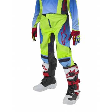 ALPINESTARS Kinder Cross Hose Racer Hoen | neongelb blau | 3748224-525