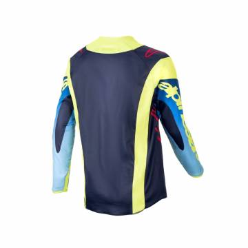 ALPINESTARS Kinder Trikot Racer Hoen | Yellow Fluo Blue Night Navy | 3778224-525