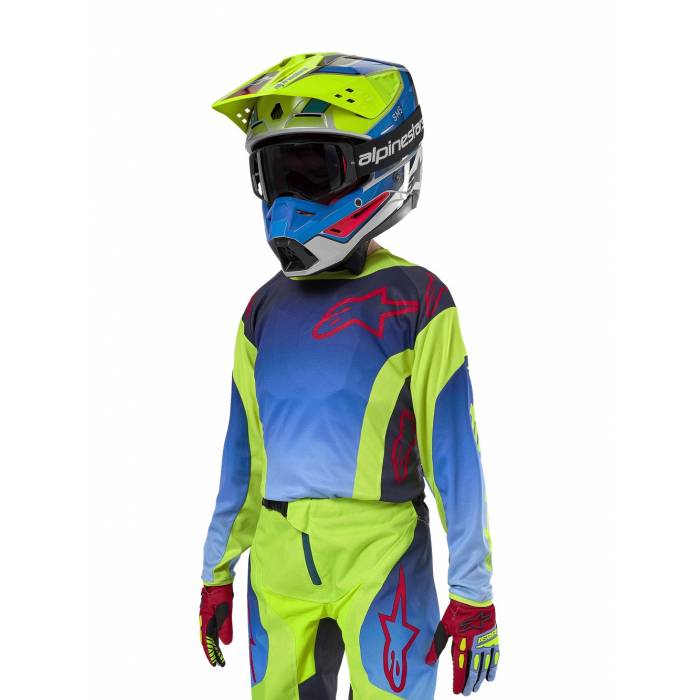 ALPINESTARS Kinder Trikot Racer Hoen | blau neongelb | 3778224-525