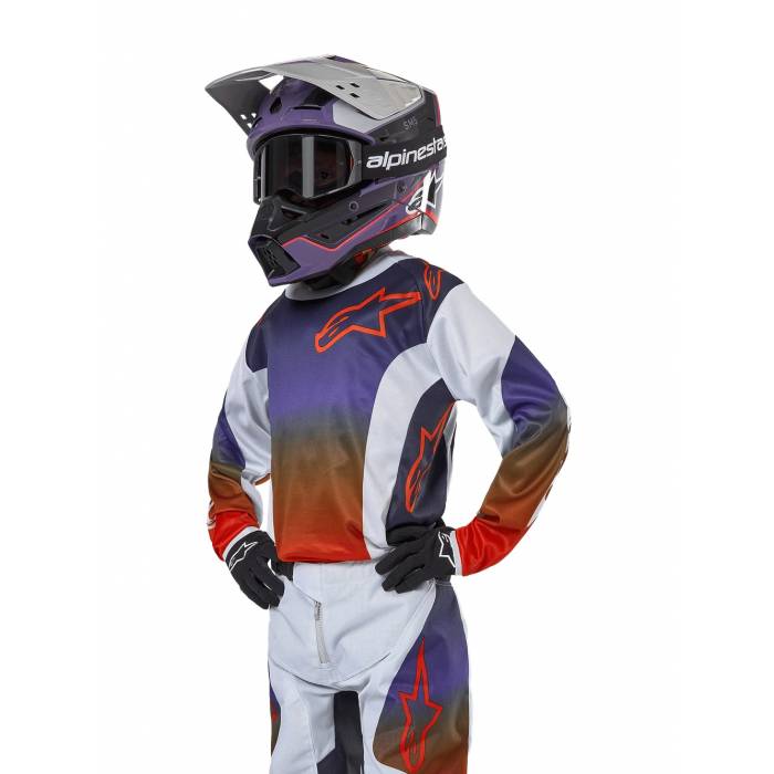 ALPINESTARS Kinder Trikot Racer Hoen | hellgrau blau orange | 3778224-924