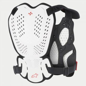 ALPINESTARS Brustpanzer A-1 Roost Guard | White Black Red | 6700116-213